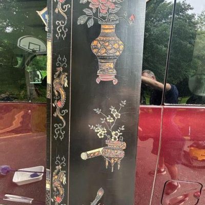 HC-001 — Shanghai Eight-Panel Carved Lacquer Screen (view 8)