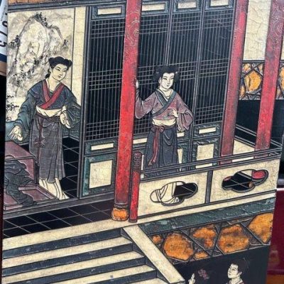 HC-001 — Shanghai Eight-Panel Carved Lacquer Screen (view 11)