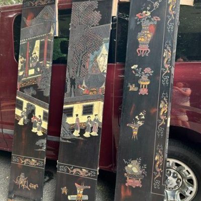 HC-001 — Shanghai Eight-Panel Carved Lacquer Screen (view 20)
