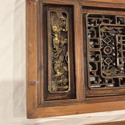 HC-002 — Chinese Architectural Carved Shutters, Set of Four (view 12)