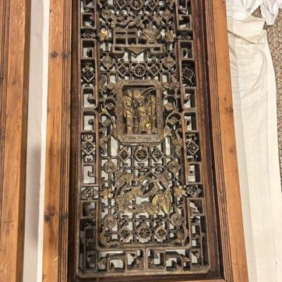 HC-002 — Chinese Architectural Carved Shutters, Set of Four (view 13)