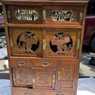 HC-003 — Chinese Crane-Motif Cabinet (view 11)