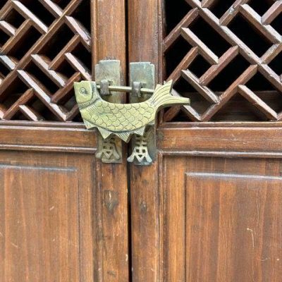 HC-005 — Chinese Lattice Door Cabinet (view 13)