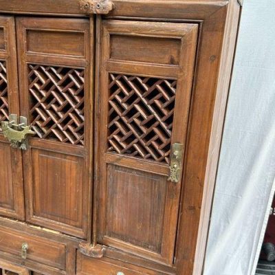 HC-005 — Chinese Lattice Door Cabinet (view 15)