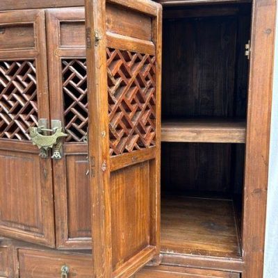 HC-005 — Chinese Lattice Door Cabinet (view 21)