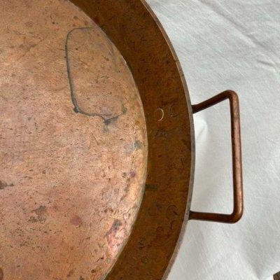 HC-014 — Heavy Chinese Copper Platter with Handles (view 3)