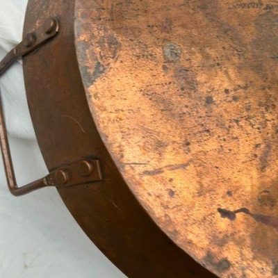 HC-014 — Heavy Chinese Copper Platter with Handles (view 6)