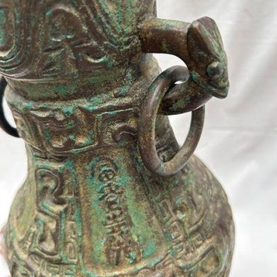 HC-015 — Chinese Bronze-Style Sister Lamps (view 17)