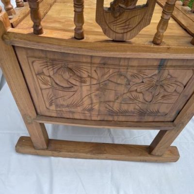 HC-016 — Chinese Wooden Cradle (view 7)