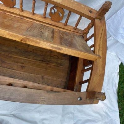 HC-016 — Chinese Wooden Cradle (view 15)