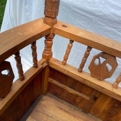 HC-016 — Chinese Wooden Cradle (view 18)