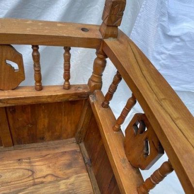 HC-016 — Chinese Wooden Cradle (view 20)