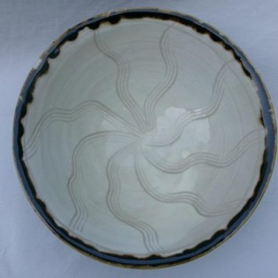 HC-019 — Brown-and-White Handmade Ceramic Bowl (view 5)