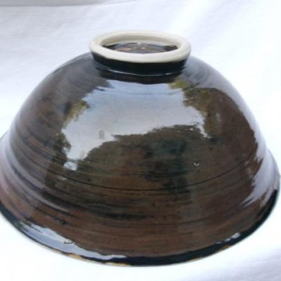HC-019 — Brown-and-White Handmade Ceramic Bowl (view 7)