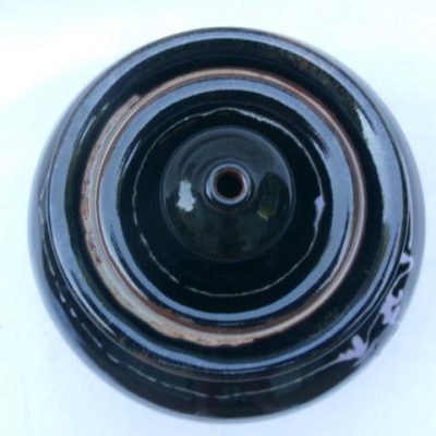 HC-020 — Brown-Glazed Lidded Ceramic Vessel (view 2)