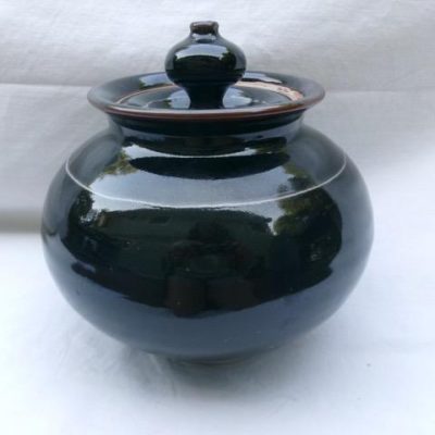 HC-020 — Brown-Glazed Lidded Ceramic Vessel (view 7)