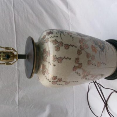 HC-022 — Chinese Porcelain Floral-and-Bird Lamp (view 6)