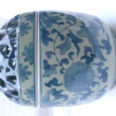 HC-026 — Chinese Blue-and-White Pierced Ceramic Potpourri Vessel (view 2)