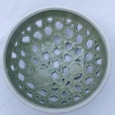 HC-026 — Chinese Blue-and-White Pierced Ceramic Potpourri Vessel (view 6)