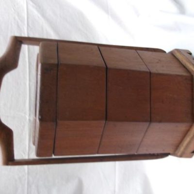 HC-027 — Chinese Wooden Sectional Food / Storage Carrier (view 2)