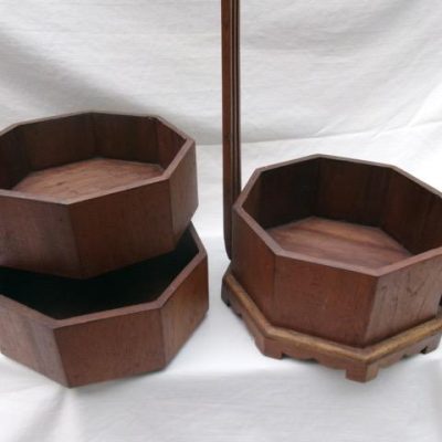 HC-027 — Chinese Wooden Sectional Food / Storage Carrier (view 4)